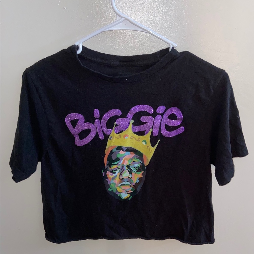 Biggie cropped top t-shirt